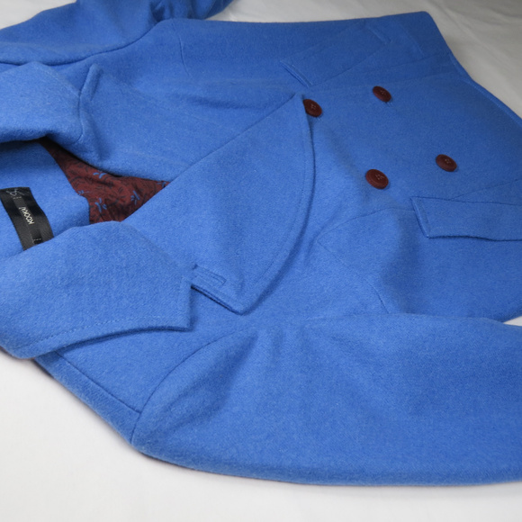 KOOKAI Paris Jacket Coat Peacoat US 6 Wool Blend - Picture 8 of 8
